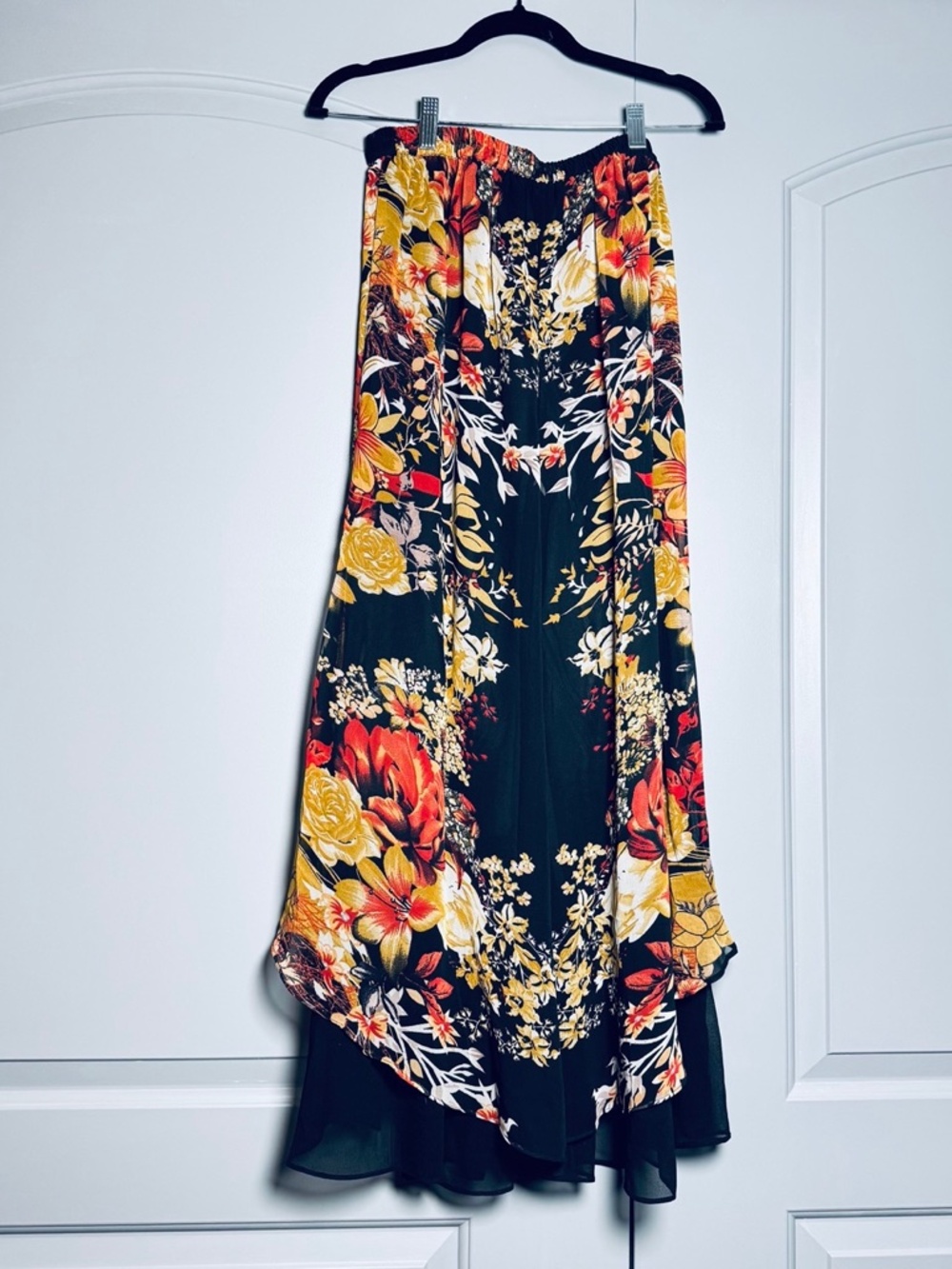 OMANGO wide leg flowing floral pants SZ M - Picture 2 of 2